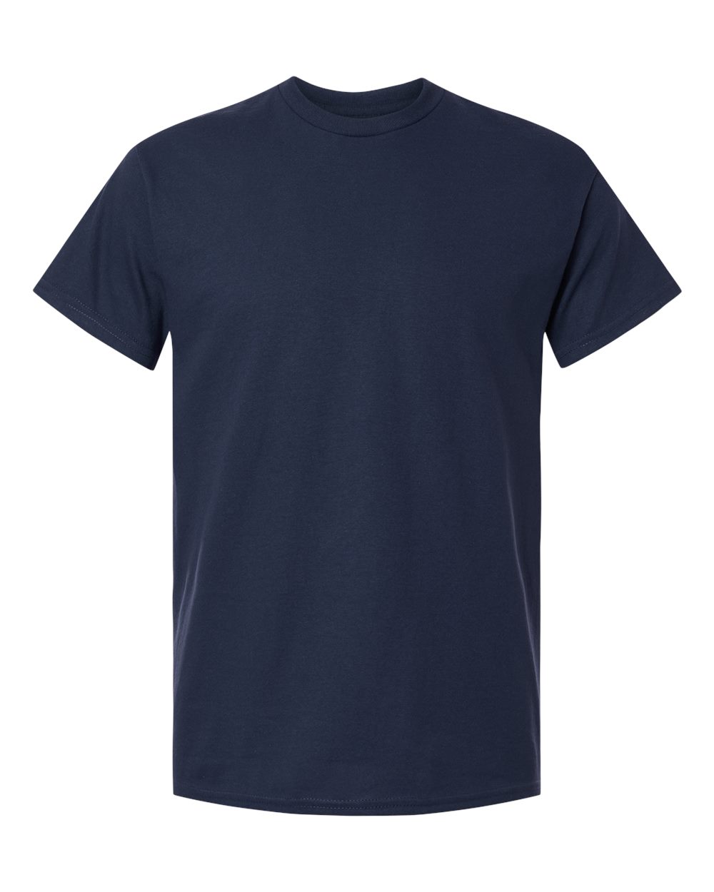 Gildan 5000 Unisex Heavy Cotton™ T-Shirt - Navy - Front View