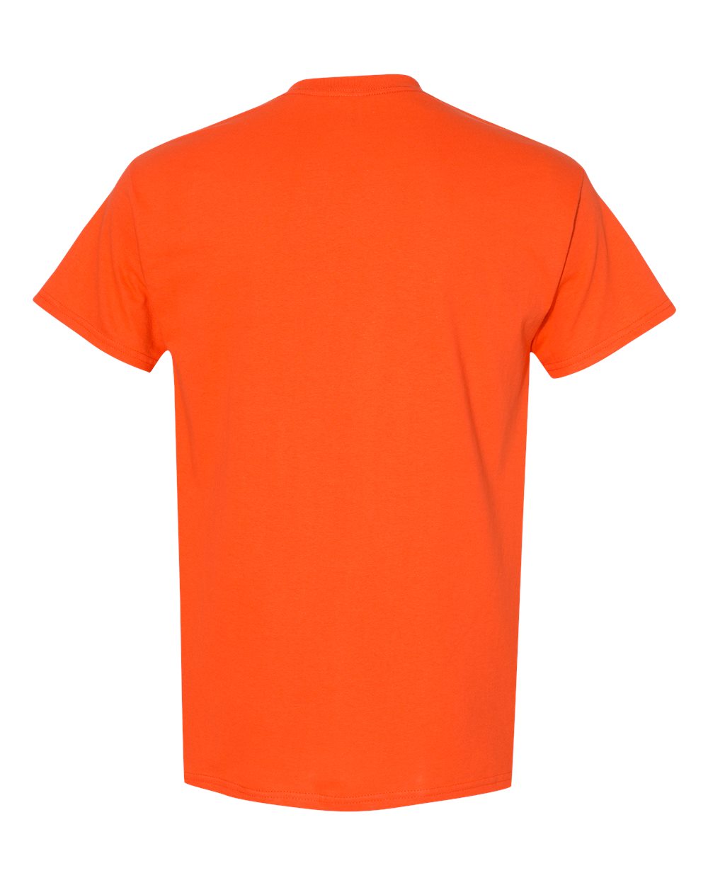 Gildan 5000 Unisex Heavy Cotton™ T-Shirt - Orange - Back View