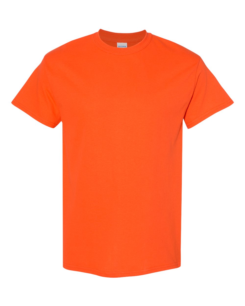 Gildan 5000 Unisex Heavy Cotton™ T-Shirt - Orange - Front View