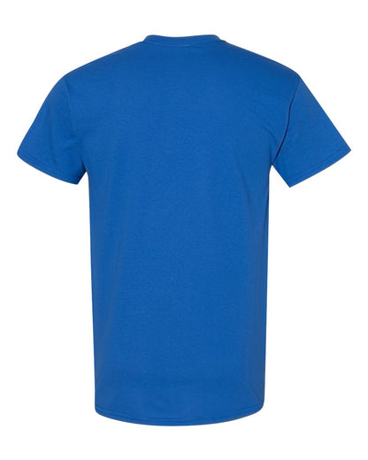 Gildan 5000 Unisex Heavy Cotton™ T-Shirt - Royal - Back View