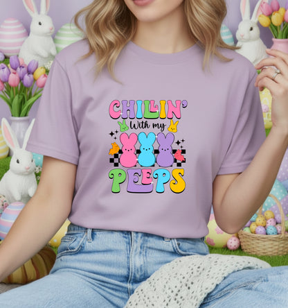 Cute Easter Bunny with Egg – DTF Transfer