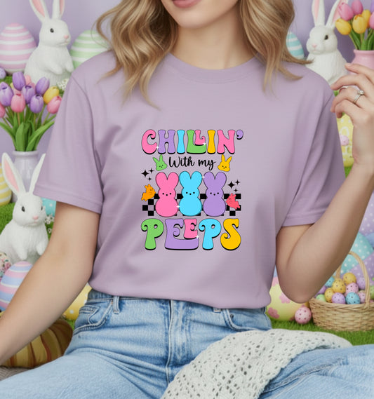 Cute Easter Bunny with Egg – DTF Transfer