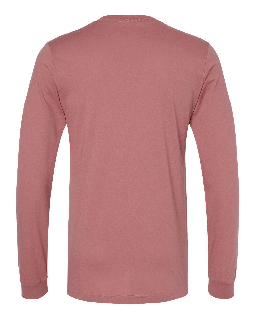 BELLA + CANVAS 3501 Unisex Jersey Long Sleeve Tee - Mauve - Back View