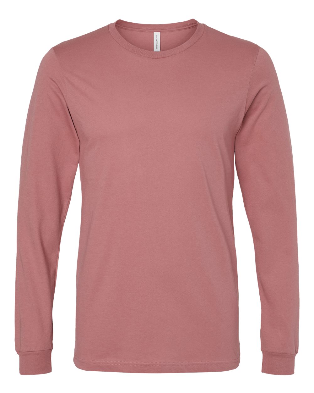 BELLA + CANVAS 3501 Unisex Jersey Long Sleeve Tee - Mauve - Front View