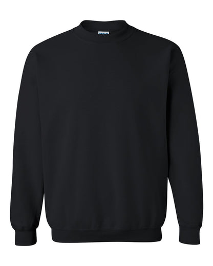 Gildan 18000 Unisex Heavy Blend™ Crewneck Sweatshirt - Black - Front View