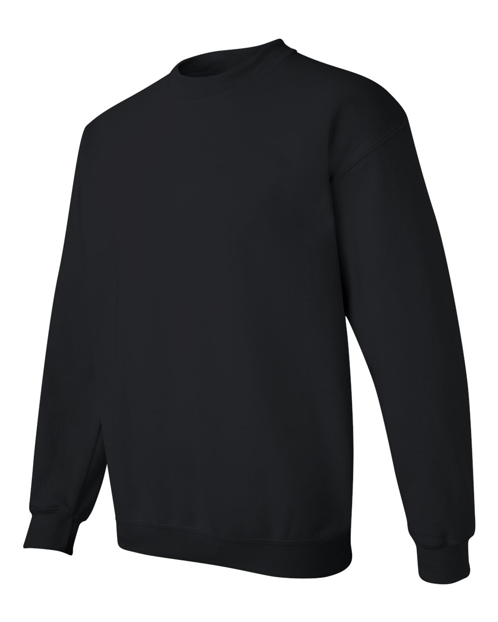 Gildan 18000 Unisex Heavy Blend™ Crewneck Sweatshirt - Black - Side View