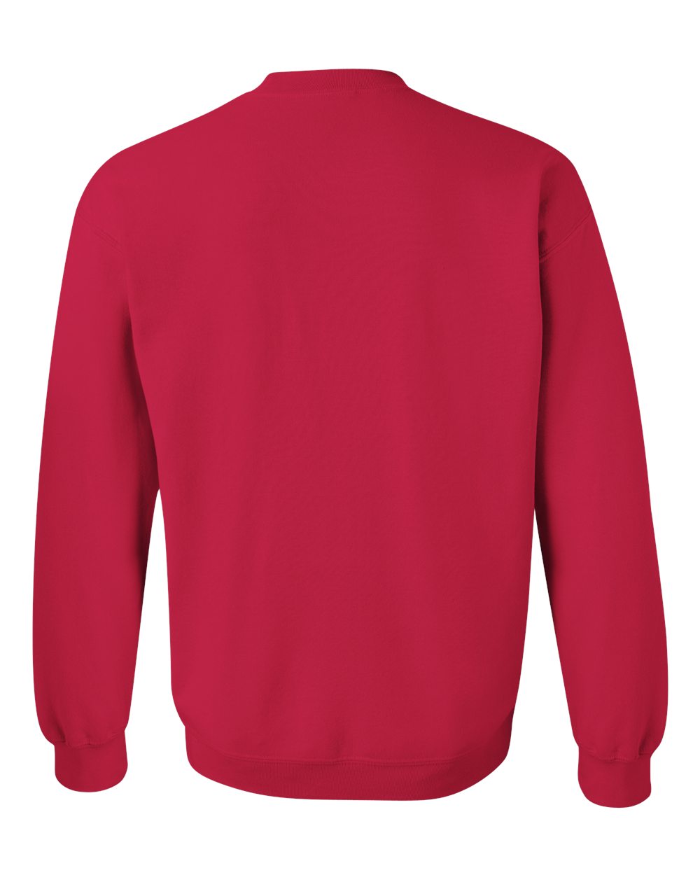 Gildan 18000 Unisex Heavy Blend™ Crewneck Sweatshirt - Cherry Red - Back View