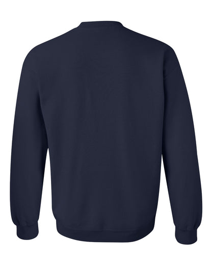 Gildan 18000 Unisex Heavy Blend™ Crewneck Sweatshirt - Navy - Back View