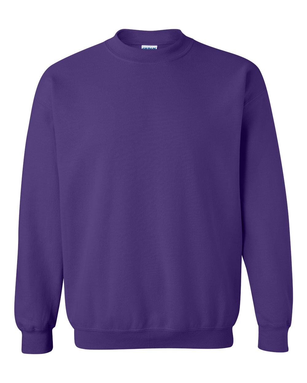 Gildan 18000 Unisex Heavy Blend™ Crewneck Sweatshirt - Purple - Front View