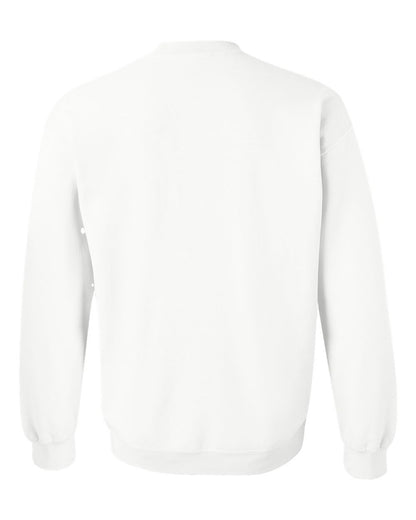 Gildan 18000 Unisex Heavy Blend™ Crewneck Sweatshirt - White - Back View