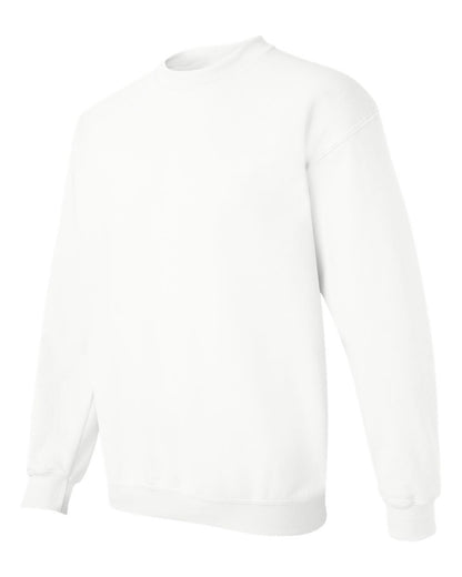 Gildan 18000 Unisex Heavy Blend™ Crewneck Sweatshirt - White - Side View