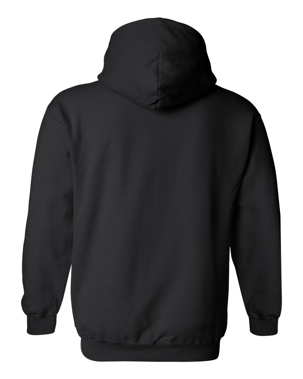 Gildan 18500 Unisex Heavy Blend™ Hooded Sweatshirt - Black - Back View
