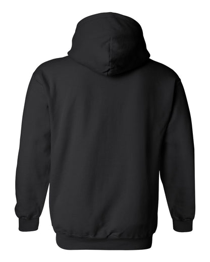 Gildan 18500 Unisex Heavy Blend™ Hooded Sweatshirt - Black - Back View