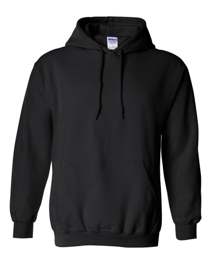 Gildan 18500 Unisex Heavy Blend™ Hooded Sweatshirt - Black - Front View