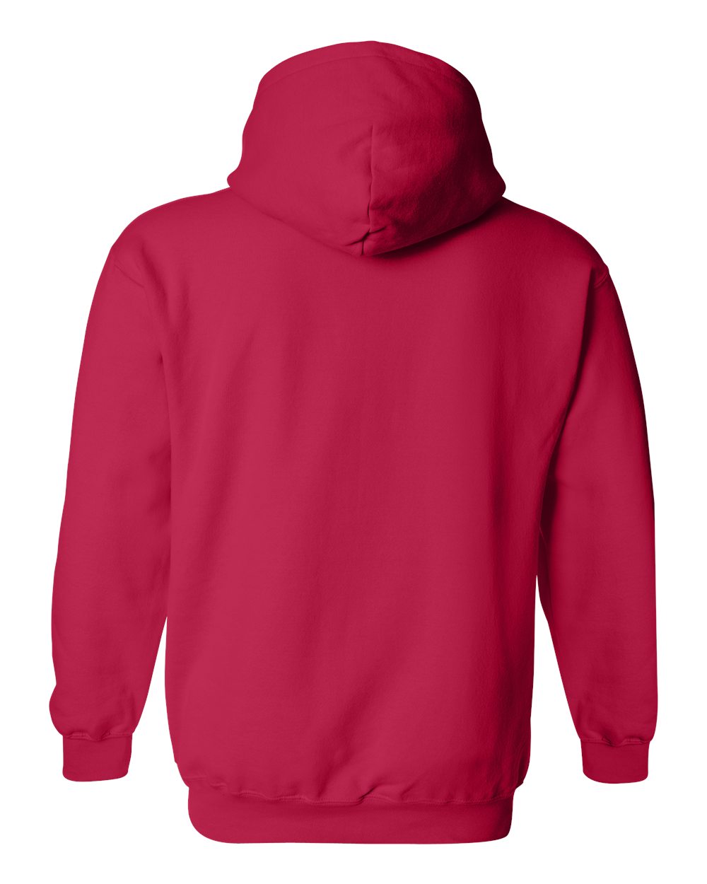 Gildan 18500 Unisex Heavy Blend™ Hooded Sweatshirt - Cherry Red - Back View