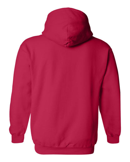 Gildan 18500 Unisex Heavy Blend™ Hooded Sweatshirt - Cherry Red - Back View