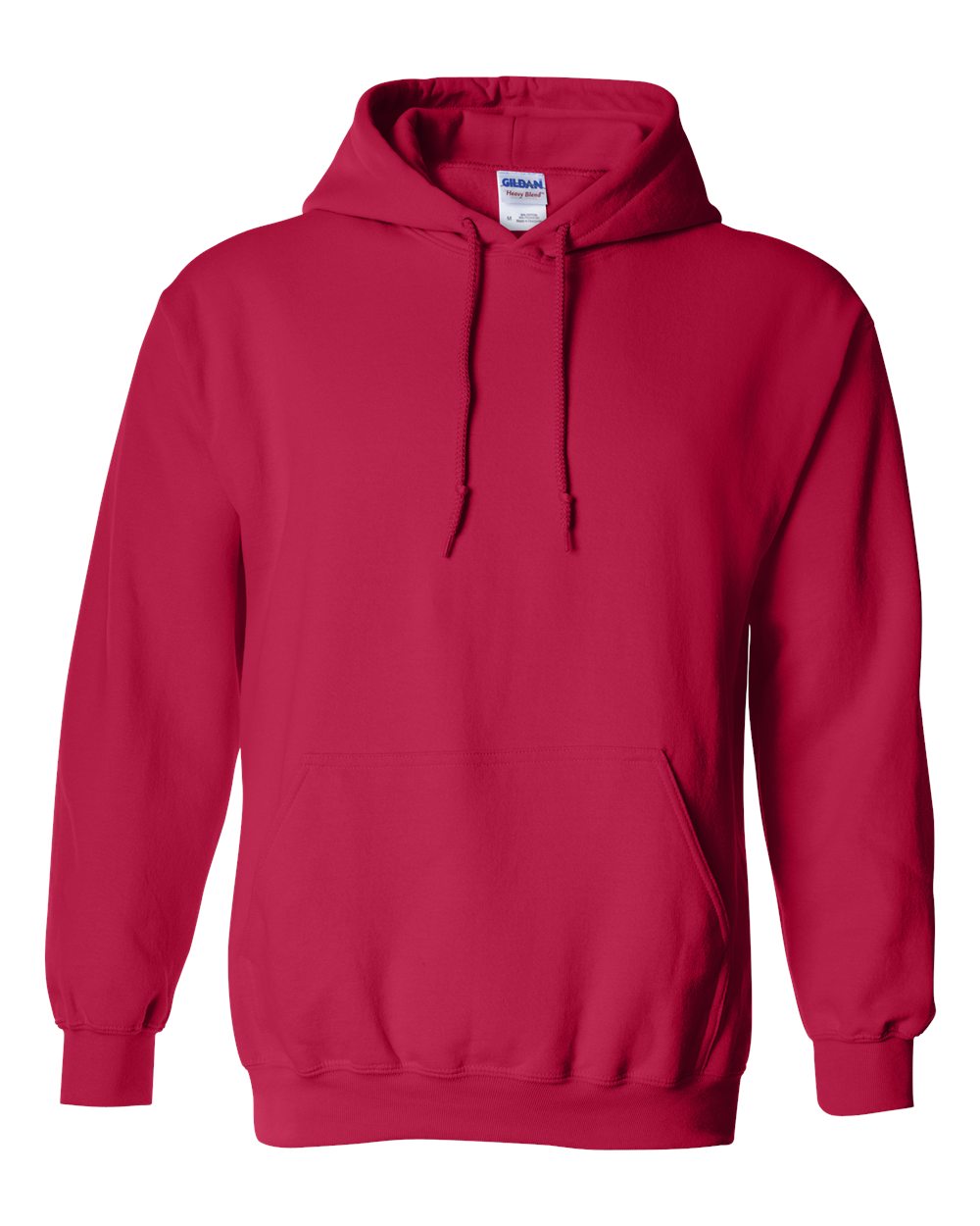 Gildan 18500 Unisex Heavy Blend™ Hooded Sweatshirt - Cherry Red - Front View