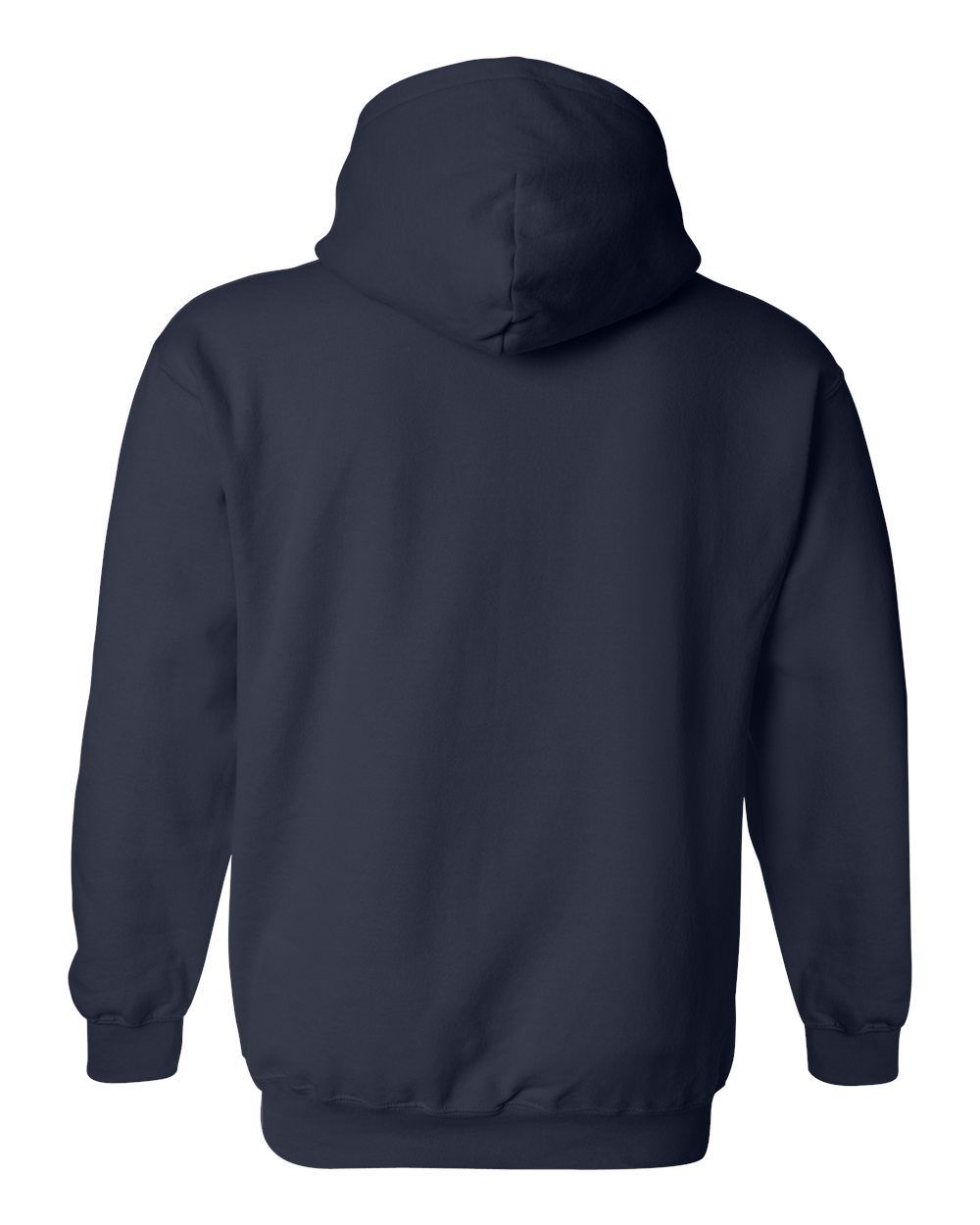 Gildan 18500 Unisex Heavy Blend™ Hooded Sweatshirt - Navy - Back View