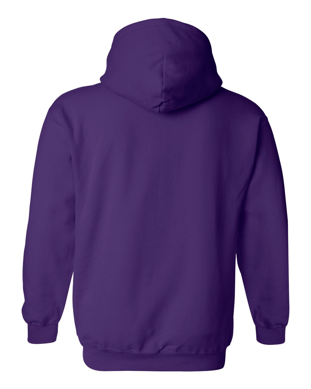 Gildan 18500 Unisex Heavy Blend™ Hooded Sweatshirt - Purple - Back View