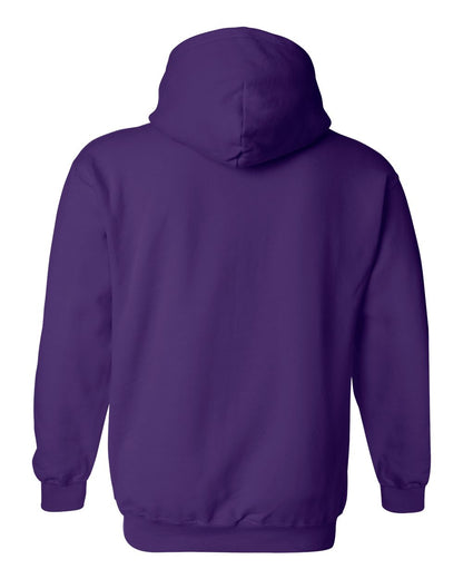 Gildan 18500 Unisex Heavy Blend™ Hooded Sweatshirt - Purple - Back View