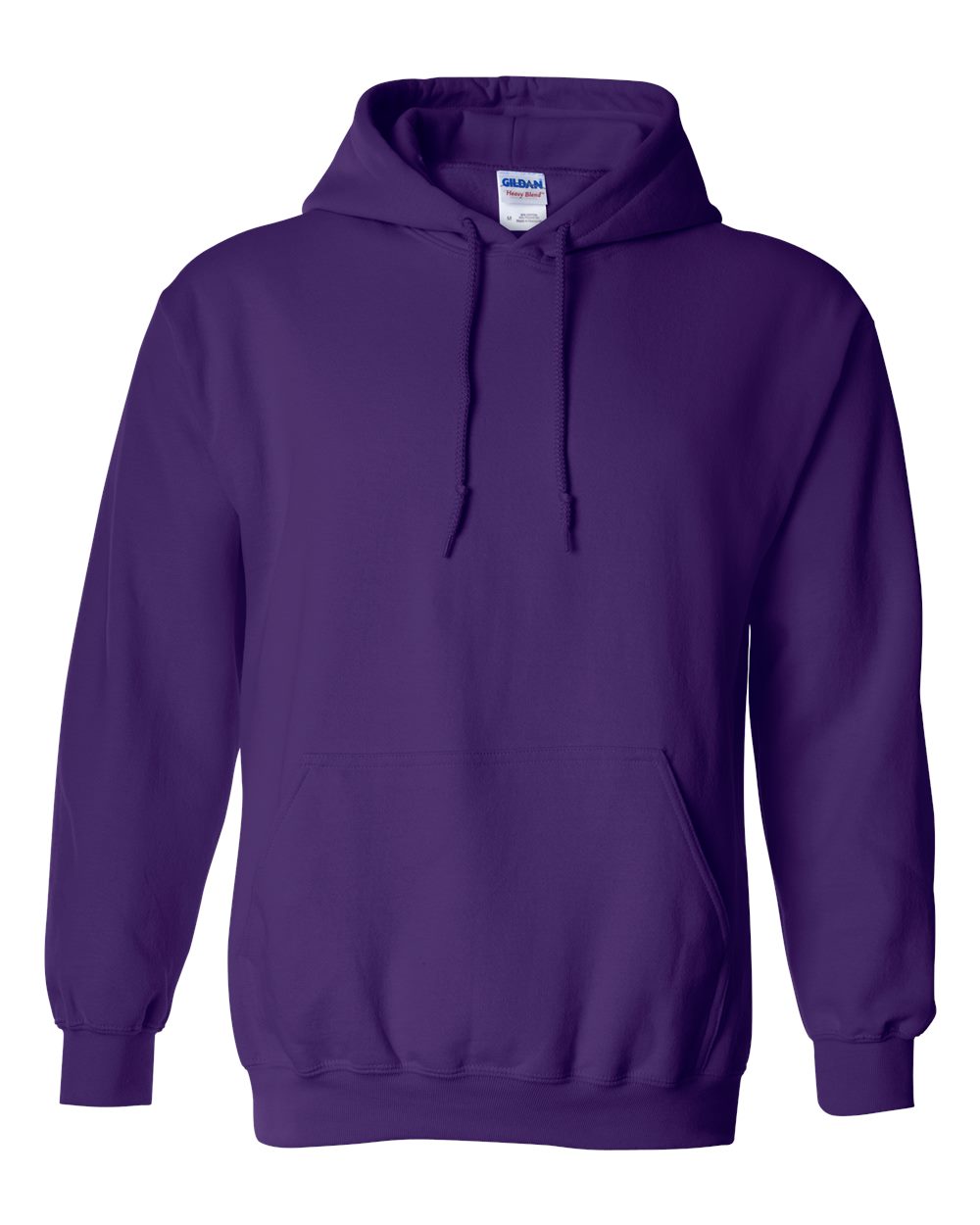 Gildan 18500 Unisex Heavy Blend™ Hooded Sweatshirt - Purple - Front View