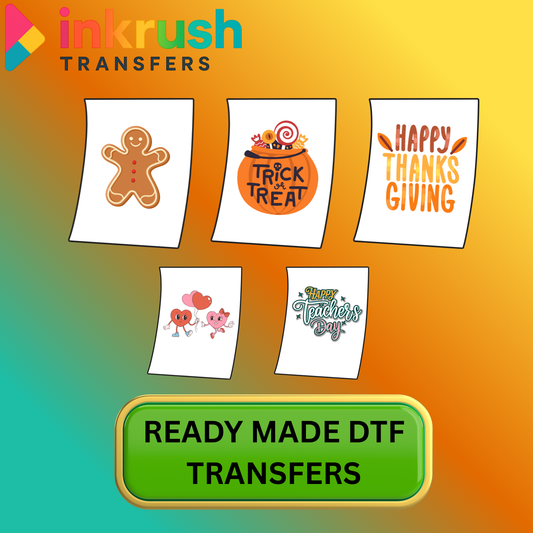Ready to Press DTF Transfer – Full Color Design