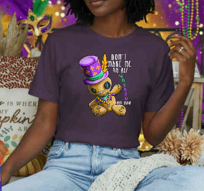 Voodoo Doll Jester Mask Mardi Gras – DTF Transfer