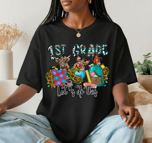 1st Grade Let's Do This! – School DTF Transfer