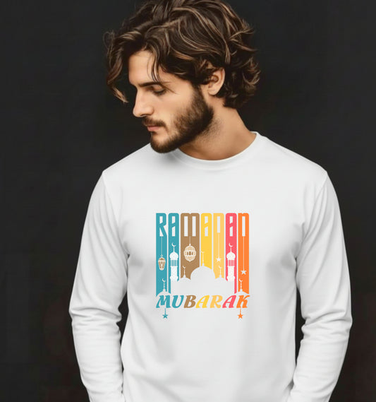 Ramadan Mubarak Mosque & Calligraphy – Islamic DTF Transfer