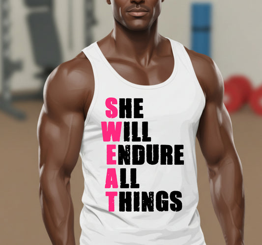 SHE WILL ENDURE – Gym Fitness DTF Transfer
