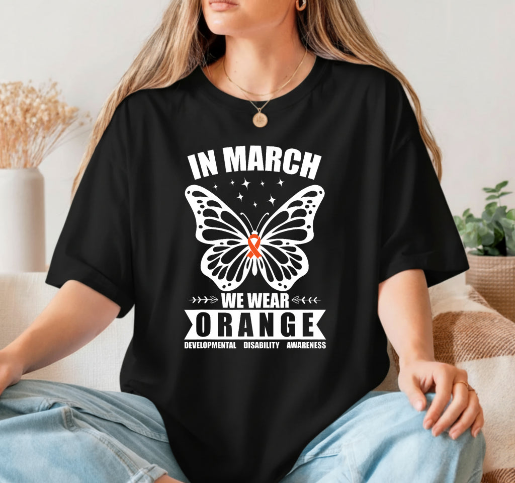 In March We Wear Orange Developmental Disability Awareness – DTF Transfer