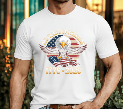 USA 250 America Est. 1776 Patriotic Eagle – DTF Transfer