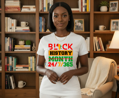 "BLACK HISTORY IS AMERICAN HISTORY" – Black History DTF Transfer