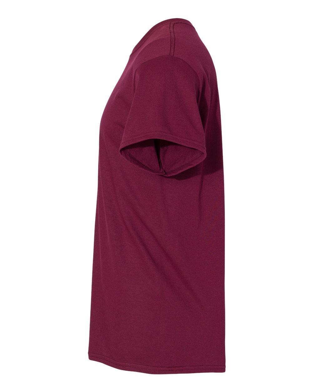 Gildan 5000 Unisex Heavy Cotton™ T-Shirt - Maroon - Direct Side