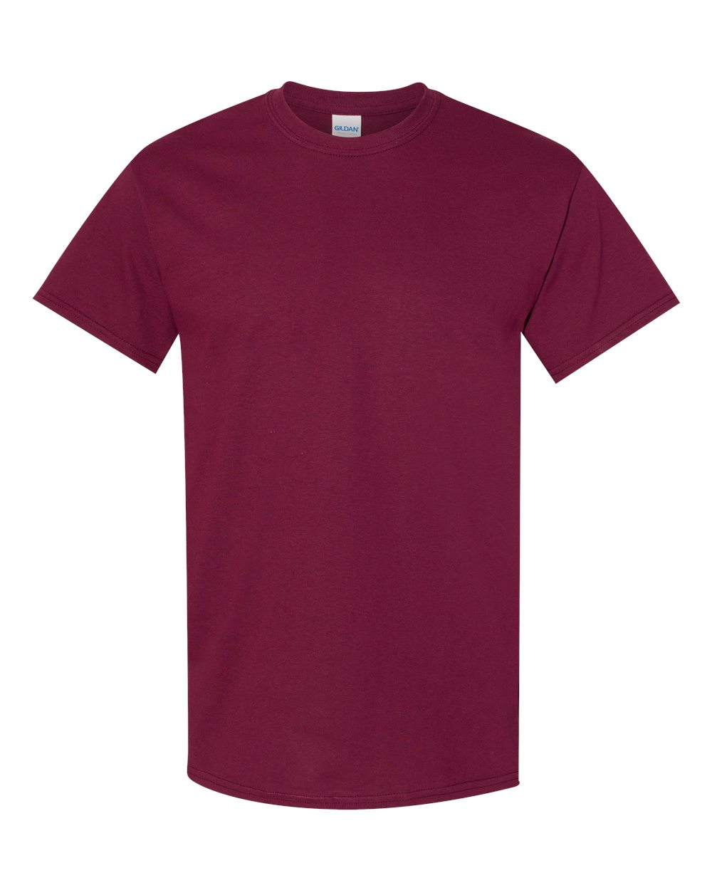 Gildan 5000 Unisex Heavy Cotton™ T-Shirt - Maroon - Front View