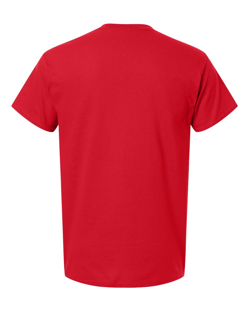 Gildan 5000 Unisex Heavy Cotton™ T-Shirt - Red - Back View