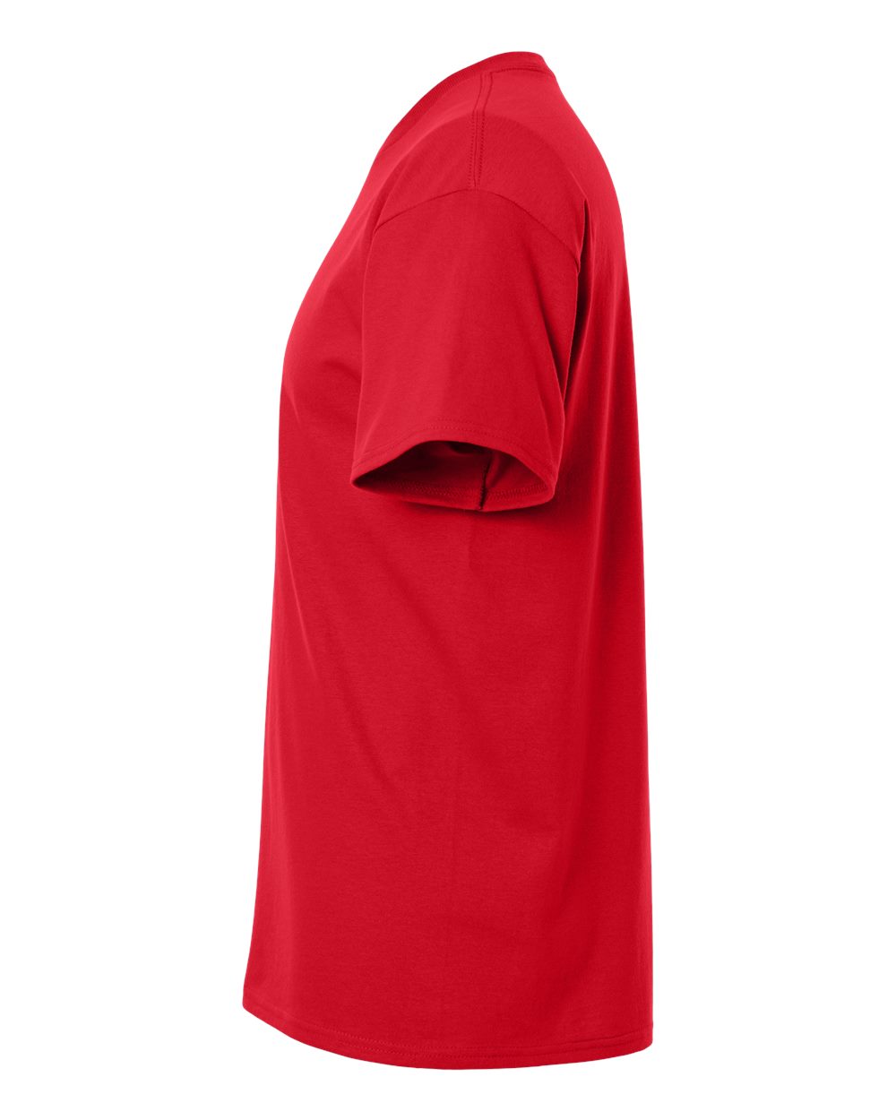 Gildan 5000 Unisex Heavy Cotton™ T-Shirt - Red - Direct Side