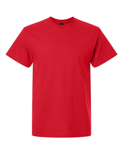 Gildan 5000 Unisex Heavy Cotton™ T-Shirt - Red - Front View