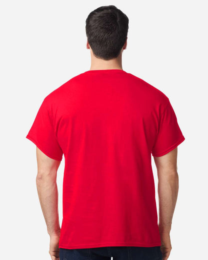 Gildan 5000 Unisex Heavy Cotton™ T-Shirt - Red - On Model Back