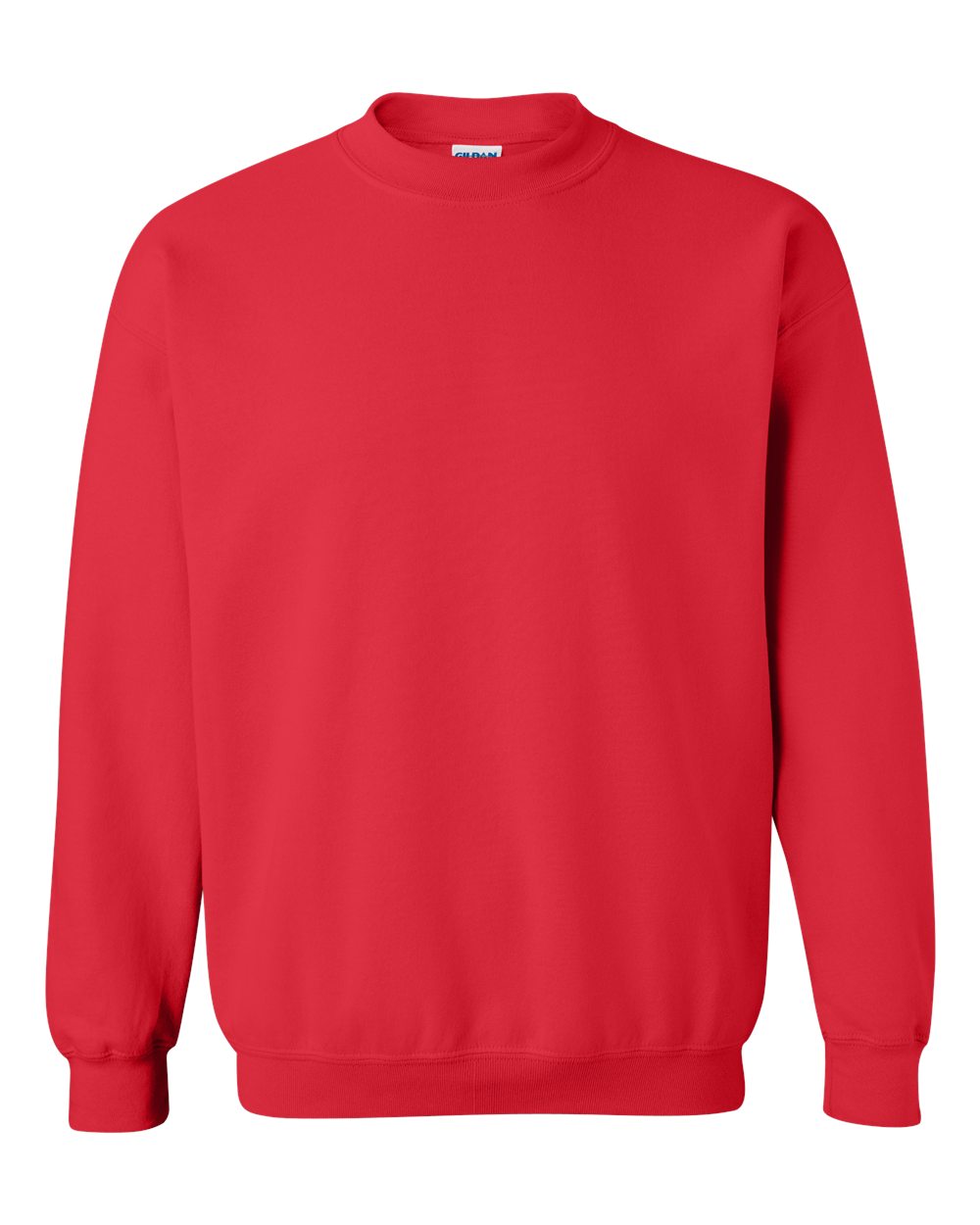 Gildan 18000 Unisex Heavy Blend™ Crewneck Sweatshirt - Red - Front View