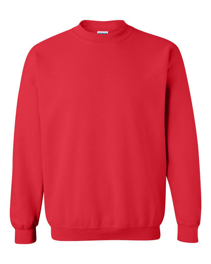 Gildan 18000 Unisex Heavy Blend™ Crewneck Sweatshirt - Red - Front View