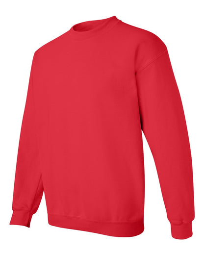 Gildan 18000 Unisex Heavy Blend™ Crewneck Sweatshirt - Red - Side View