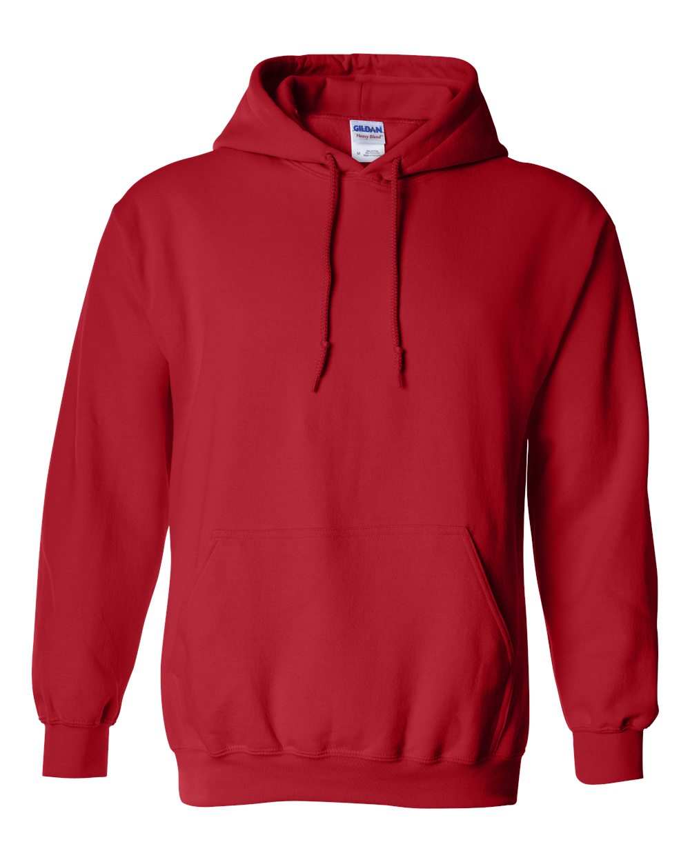 Gildan 18500 Unisex Heavy Blend™ Hooded Sweatshirt - Red - Front View