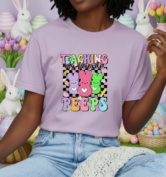 "Happy Easter" Bunny – Festive DTF Transfer