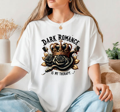DARK ROMANCE IS MY THERAPY – Booktrovert DTF Transfer