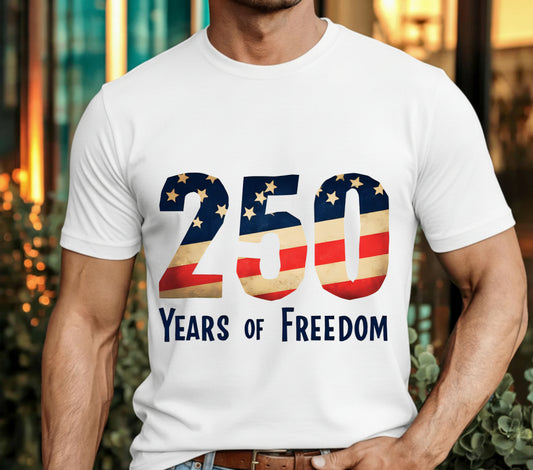 4th of July Flag Text – Patriotic DTF Transfer