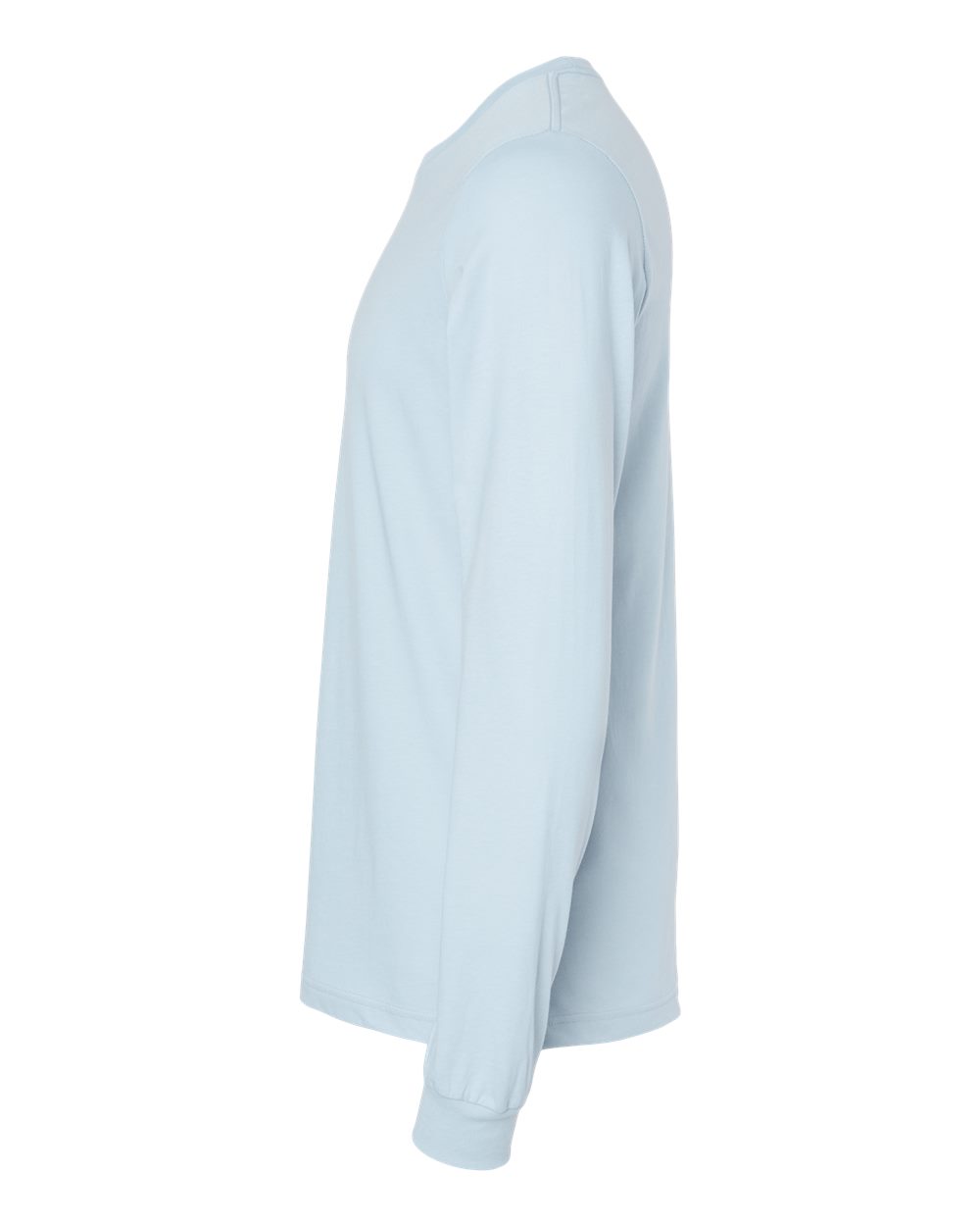 BELLA + CANVAS 3501 Unisex Jersey Long Sleeve Tee - Baby Blue - Direct Side