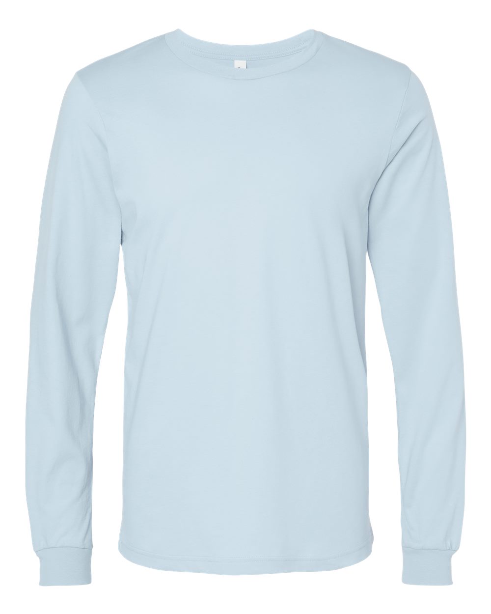 BELLA + CANVAS 3501 Unisex Jersey Long Sleeve Tee - Baby Blue - Front View