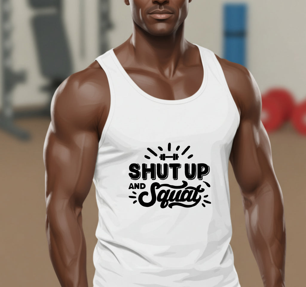 Shut Up and Squat – Gym DTF Transfer