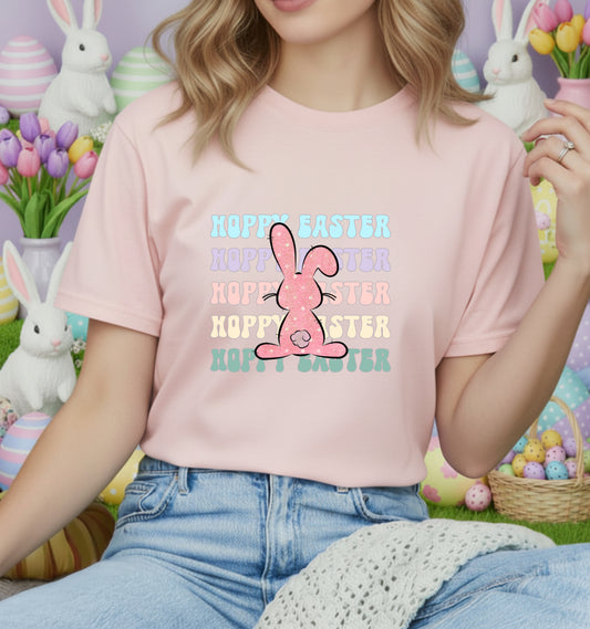 Pastel Floral Bunny – Easter DTF Transfer